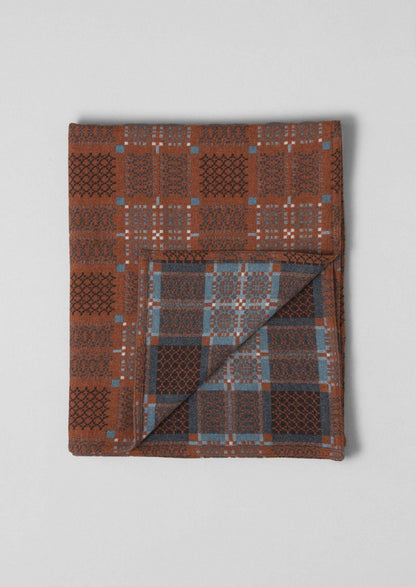 Coperta gallese Melin Tregwynt | Ruggine/Topazio