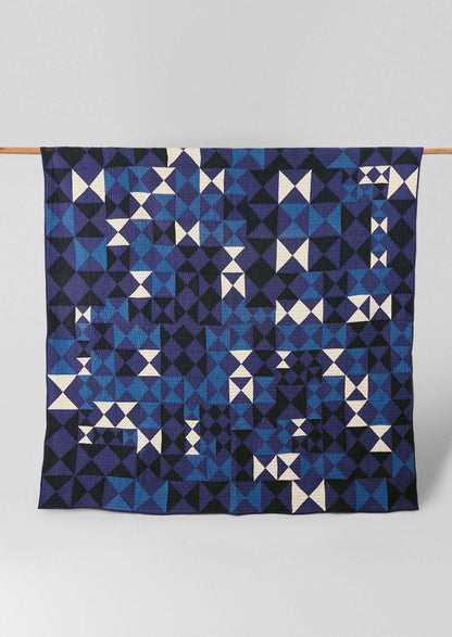 Trapunta patchwork aquilone | Blu multicolore