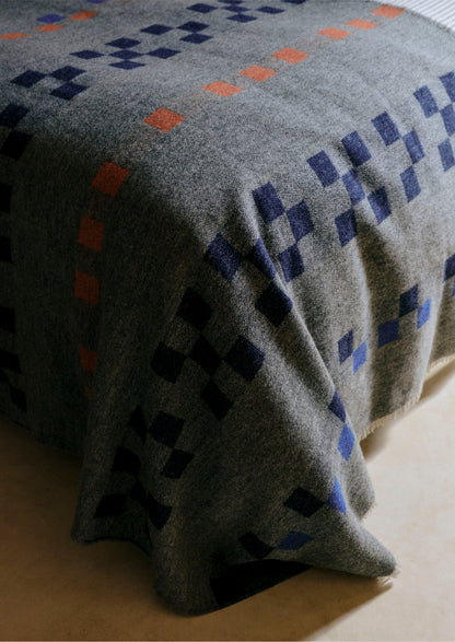Coperta Bristol Weaving Mill Geo | Carbone