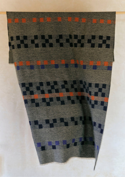 Coperta Bristol Weaving Mill Geo | Carbone