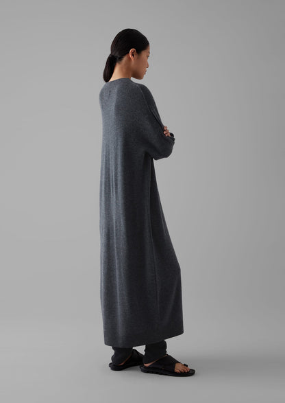 Abito in maglia di lana e cashmere | Melange antracite