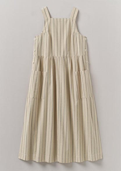 Abito scamiciato in cotone a righe | Tessuto da vela