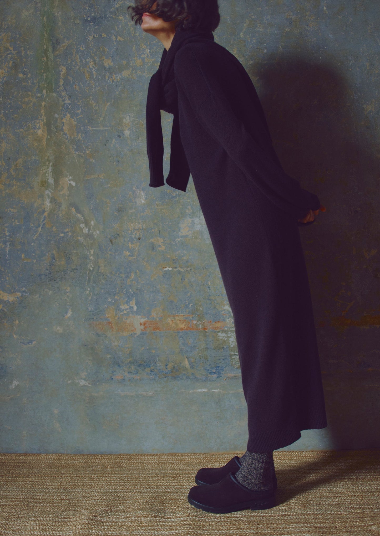 Abito in maglia di lana e cashmere | Marrone terra d'ombra