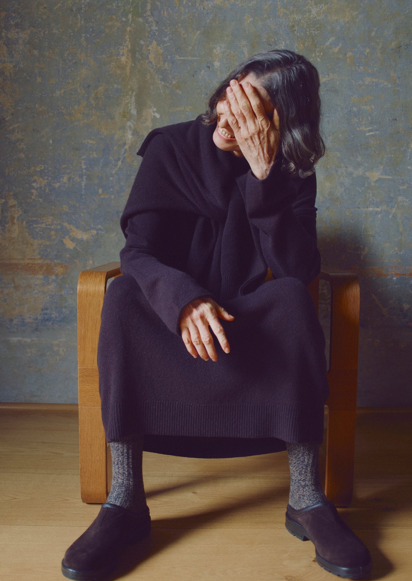 Abito in maglia di lana e cashmere | Marrone terra d'ombra