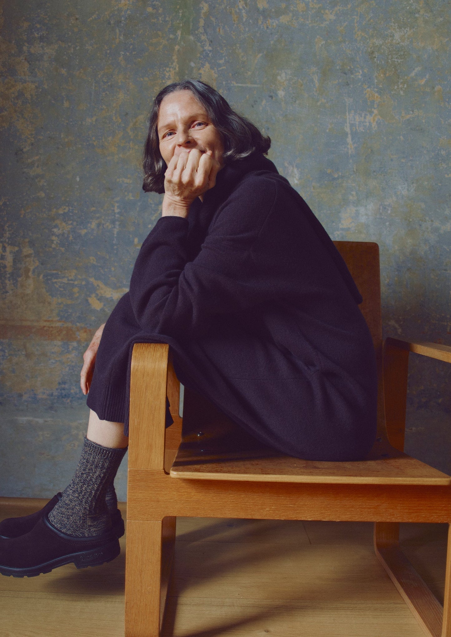 Abito in maglia di lana e cashmere | Marrone terra d'ombra