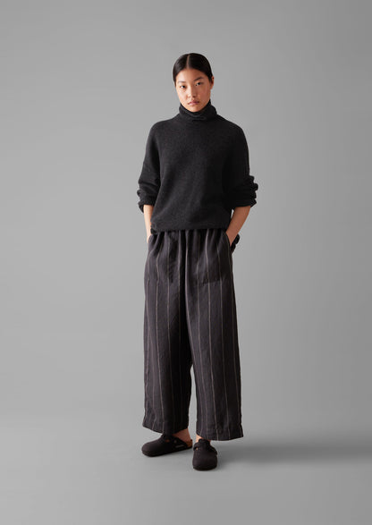 Maglione a collo alto in lana e cashmere | Antracite