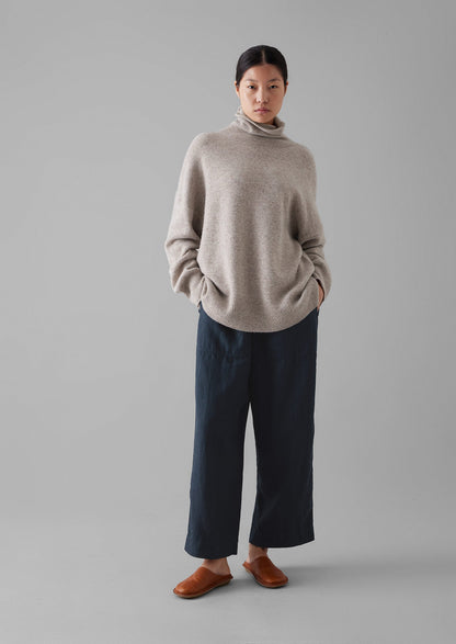 Maglione a collo alto in lana e cashmere | Avena
