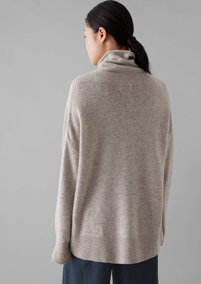 Maglione a collo alto in lana e cashmere | Avena