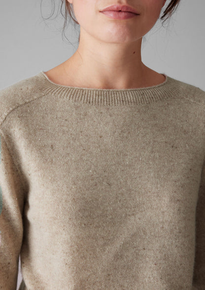 Maglione in lana e cashmere | Avena screziata