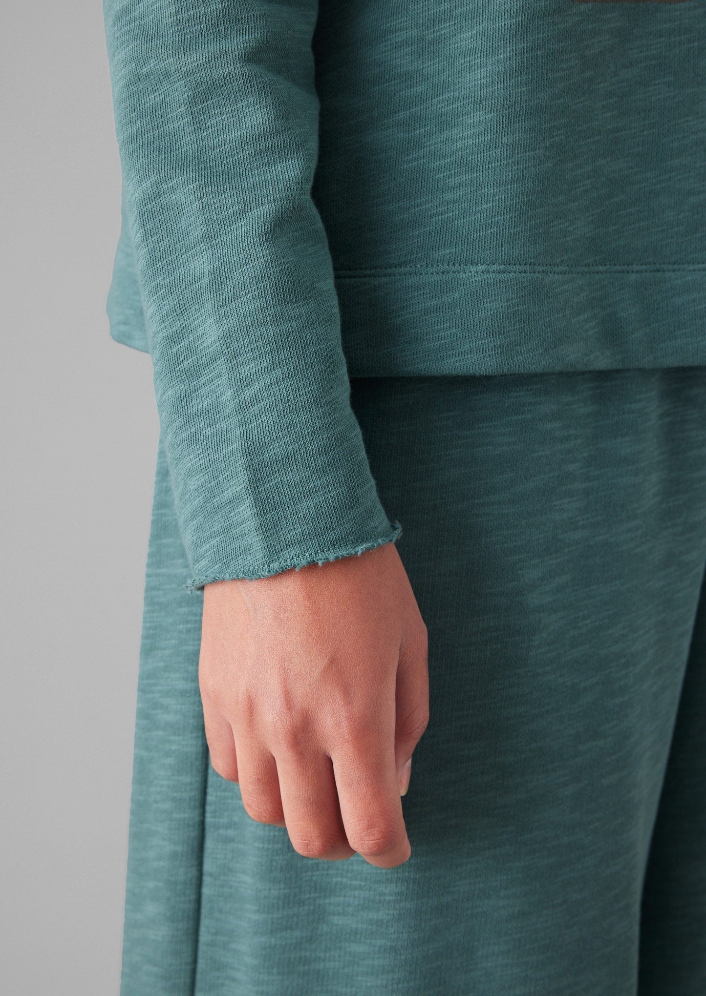 Maglione semplice in maglia Loopback | Giada polverosa