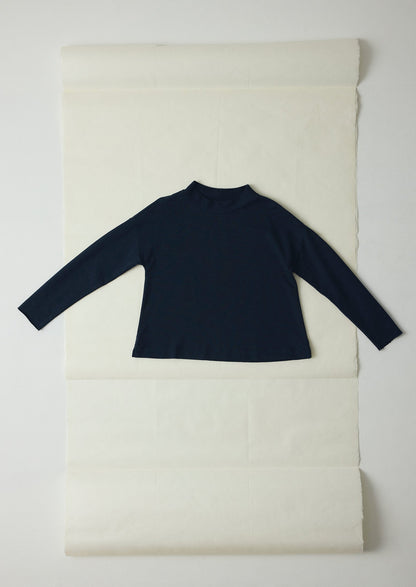 Maglione semplice in maglia Loopback | Mezzanotte