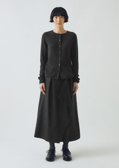 Cardigan in lana e cashmere | Antracite