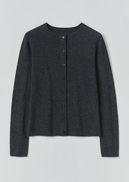 Cardigan in lana e cashmere | Antracite