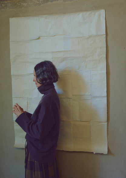 Maglione in lana e cashmere a collo alto | Marrone terra d'ombra