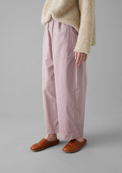 Pantaloni a gamba cilindrica in velluto a coste organico | Wood Lilac