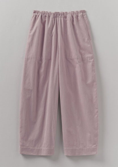 Pantaloni a gamba cilindrica in velluto a coste organico | Wood Lilac