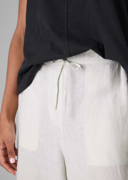 Pantaloni a gamba larga in lino tinto in capo | Avena