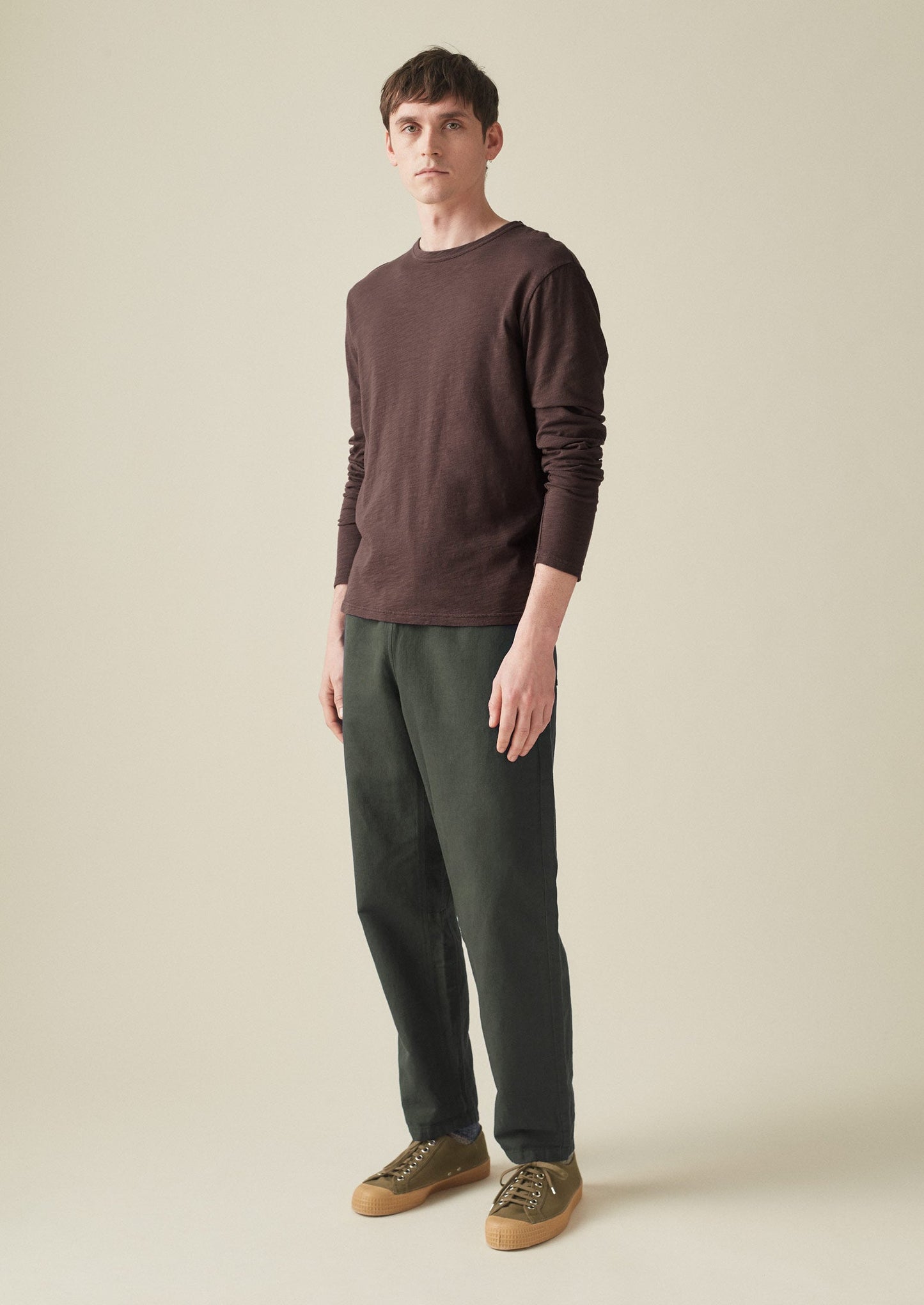 Maglietta a maniche lunghe in cotone Frank | Hickory