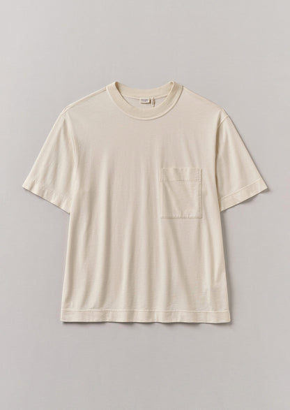 T-shirt in cotone biologico tinto in capo | Ecru