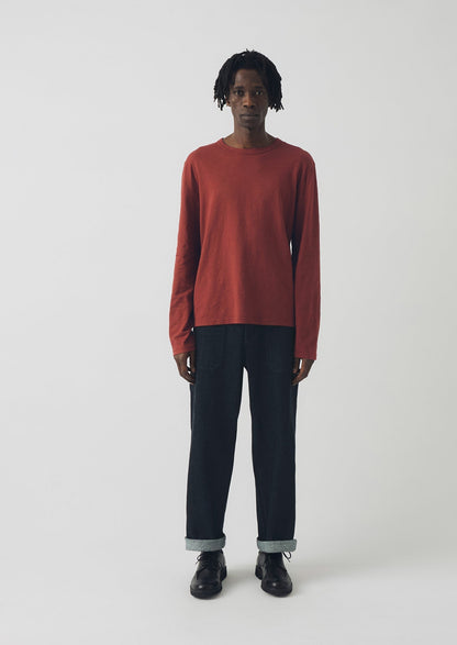 Maglietta a maniche lunghe in cotone Frank | Rosso Braeburn