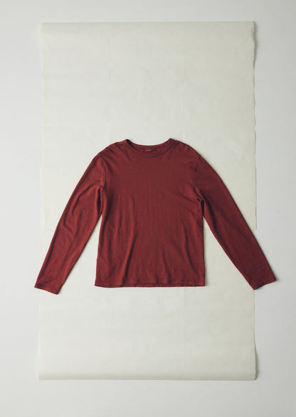 Maglietta a maniche lunghe in cotone Frank | Rosso Braeburn
