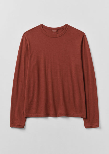 Maglietta a maniche lunghe in cotone Frank | Rosso Braeburn