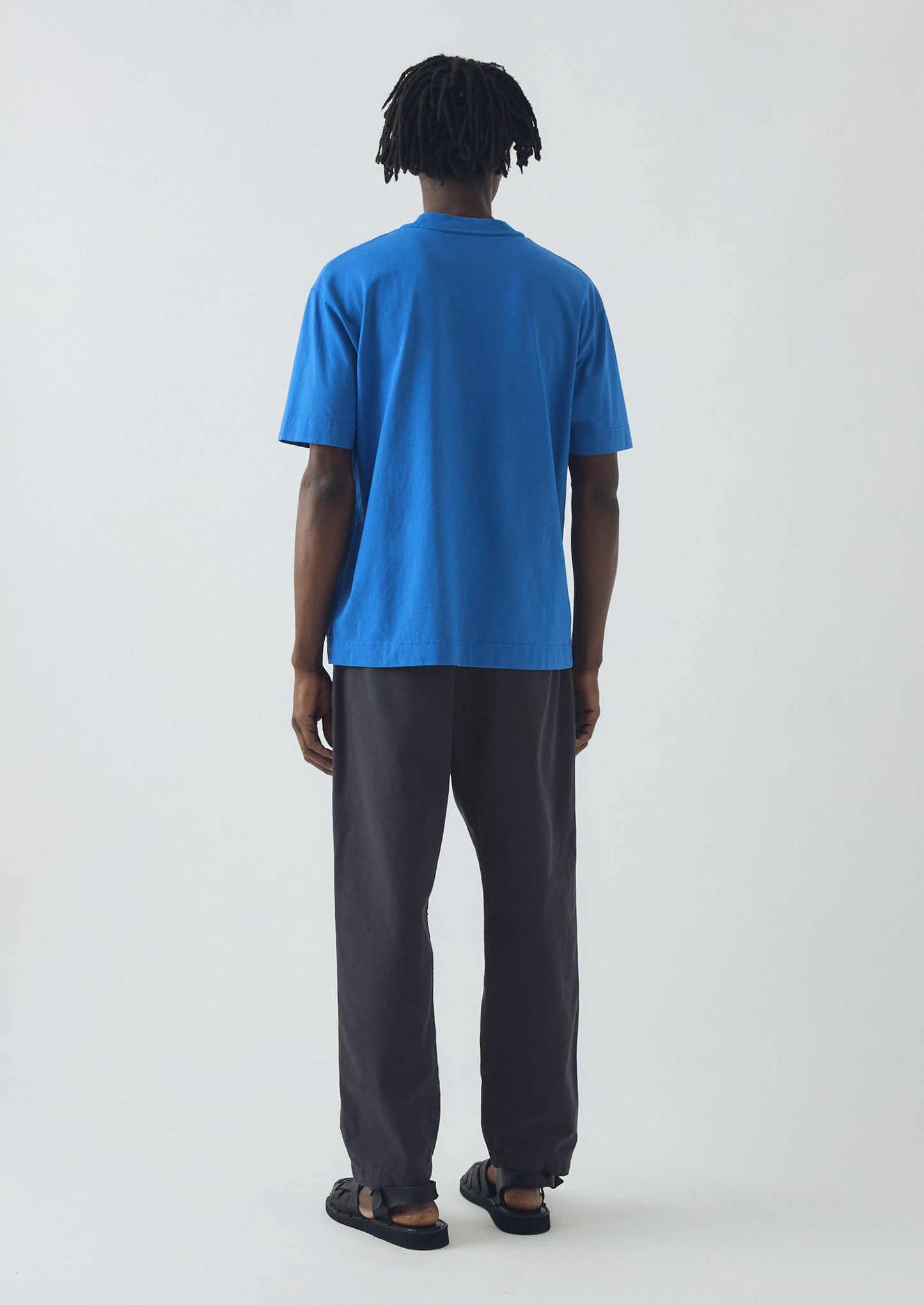 Maglietta in cotone rilassata | Azzurro