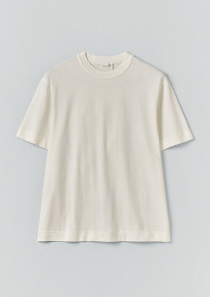 T-shirt in cotone rilassato | Bianco carta