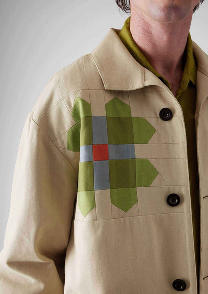 Giacca in cotone patchwork a girandola | Multicolore
