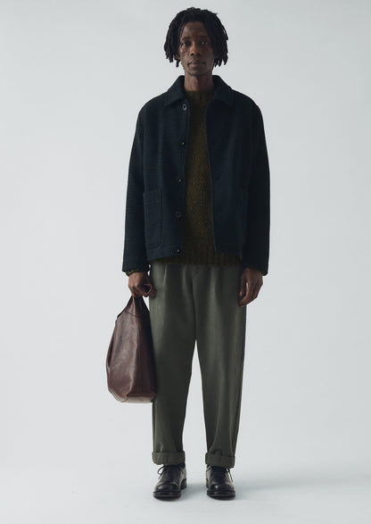 Giacca in lana a quadri Brick Block | Antracite/Blu