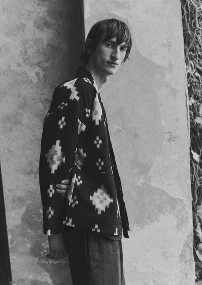 Giacca imbottita Fugue Ikat | Mezzanotte/Sabbia