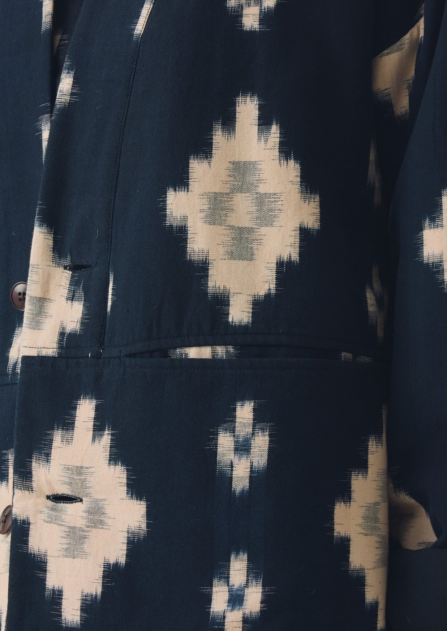 Giacca imbottita Fugue Ikat | Mezzanotte/Sabbia