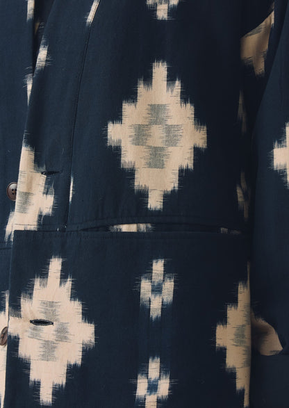 Giacca imbottita Fugue Ikat | Mezzanotte/Sabbia