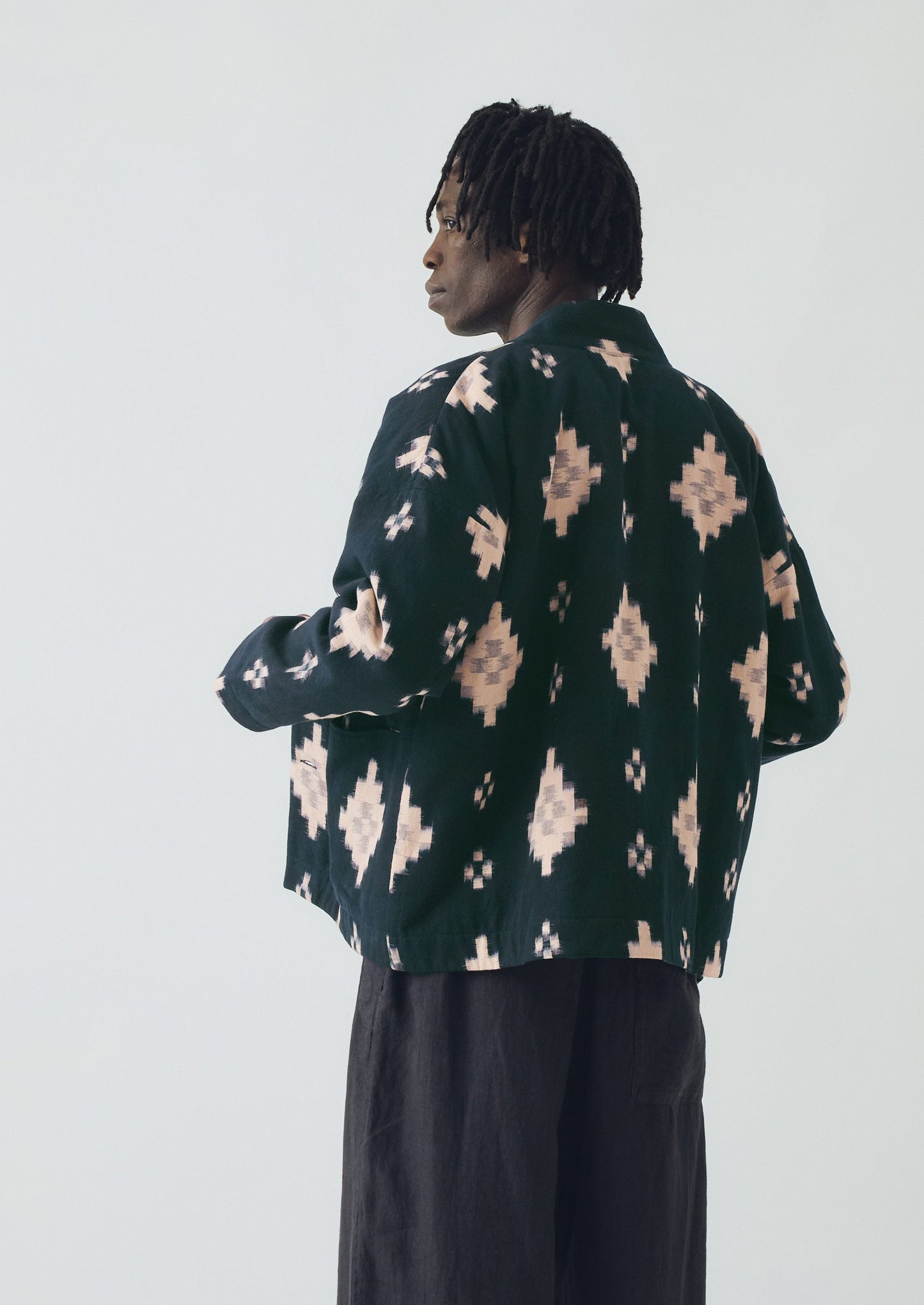 Giacca imbottita Fugue Ikat | Mezzanotte/Sabbia