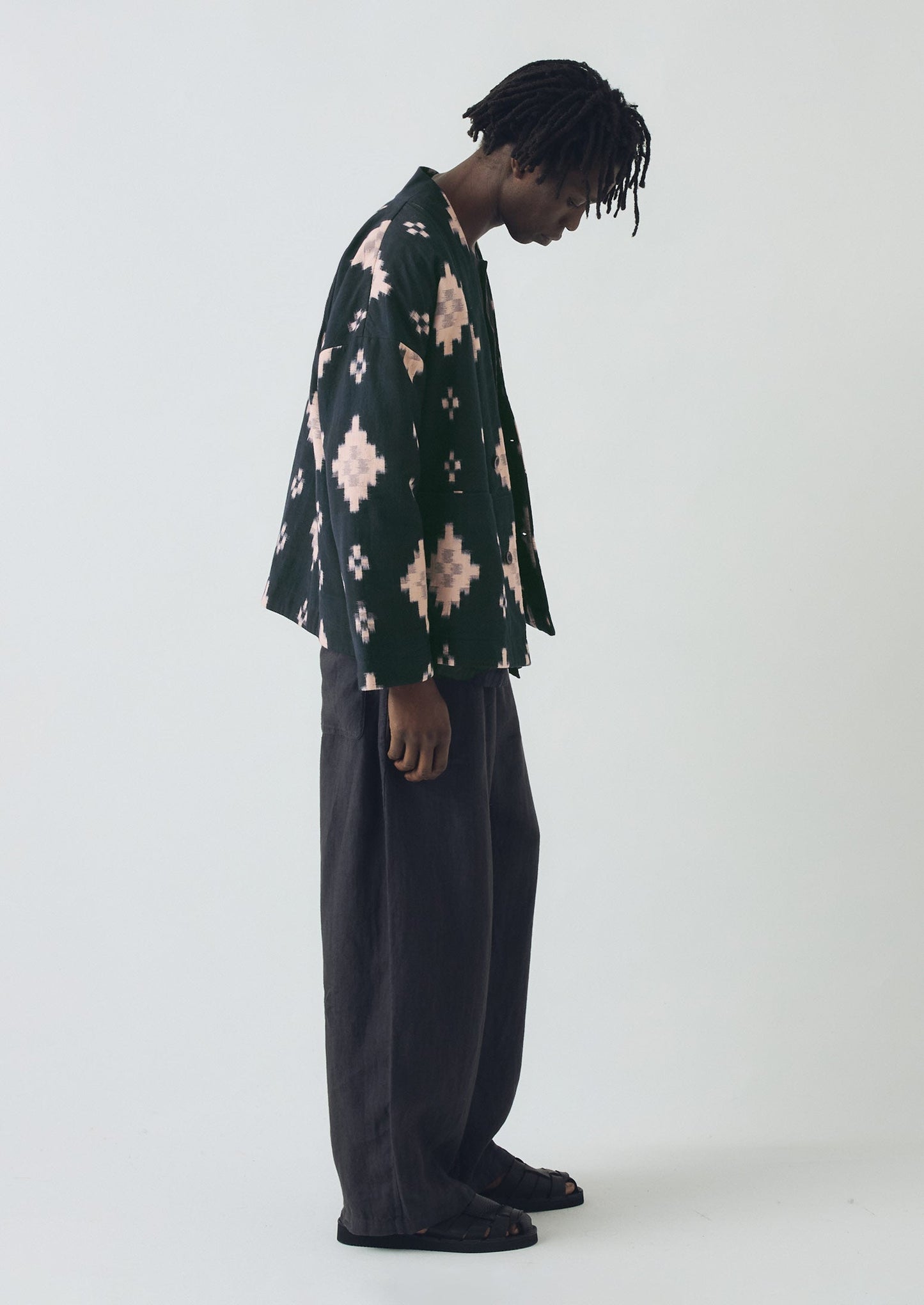 Giacca imbottita Fugue Ikat | Mezzanotte/Sabbia