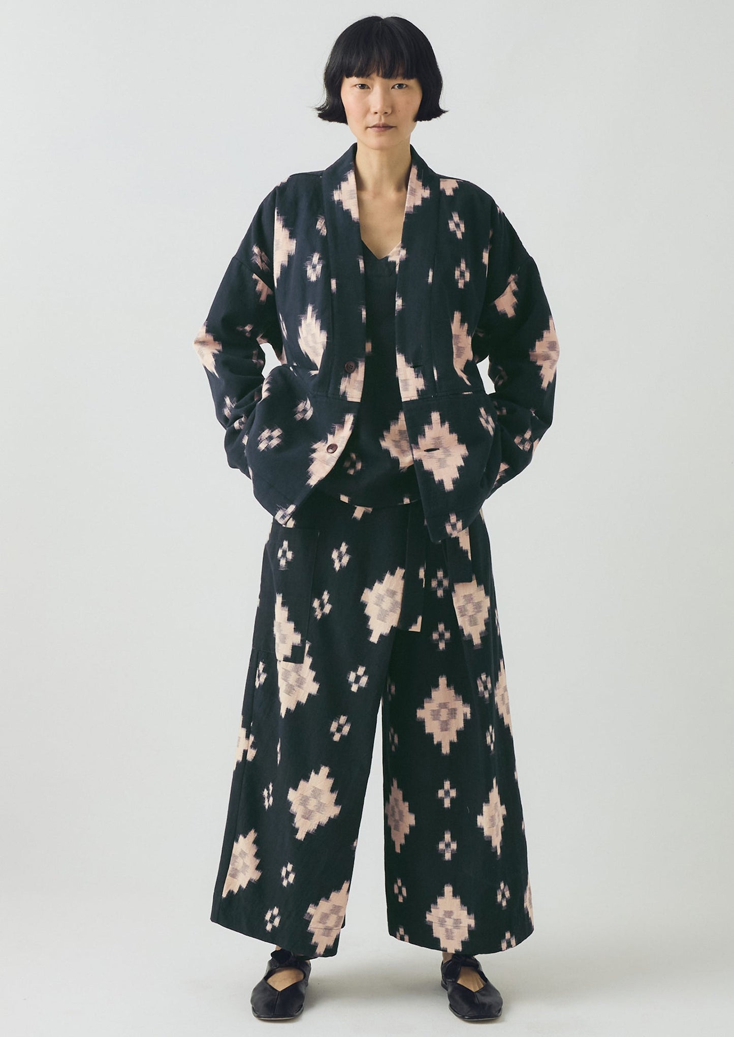 Giacca imbottita Fugue Ikat | Mezzanotte/Sabbia