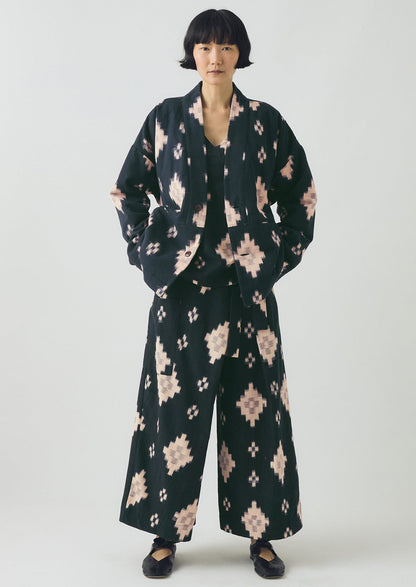 Giacca imbottita Fugue Ikat | Mezzanotte/Sabbia