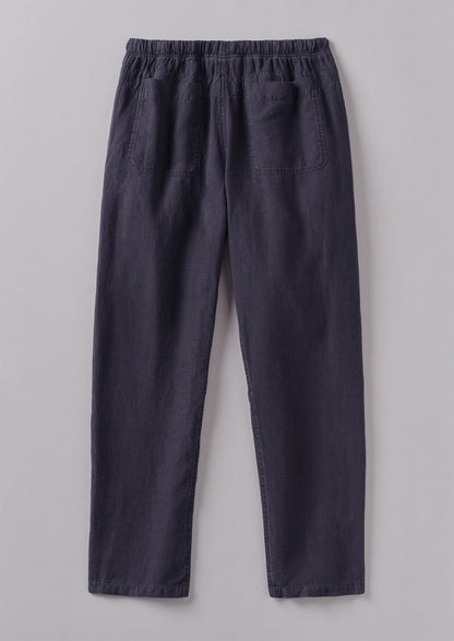 Pantaloni in lino tinto in capo Alfie | Ardesia