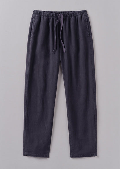 Pantaloni in lino tinto in capo Alfie | Ardesia
