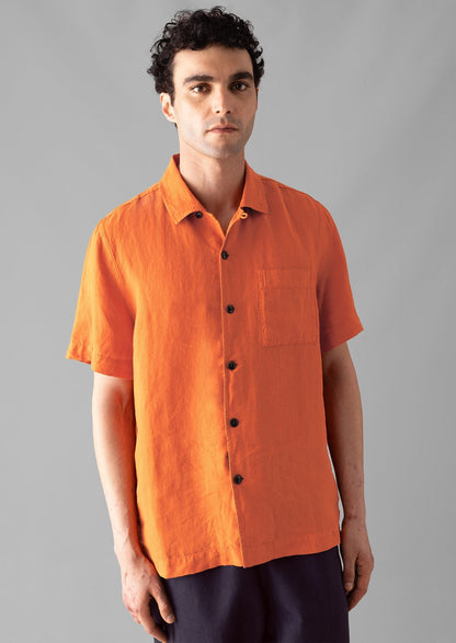 Camicia a maniche corte in lino | Clementine