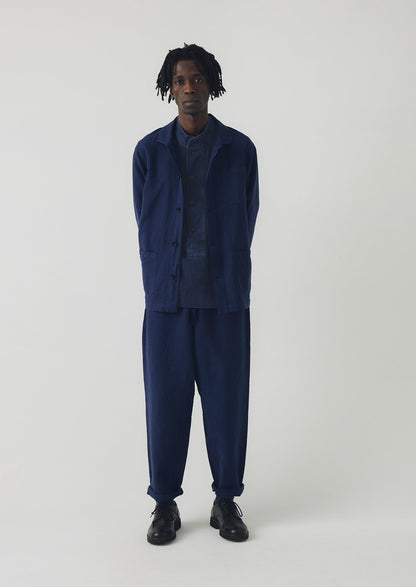 Pantaloni Alfie Garment Dyed Herringbone | Indaco scuro