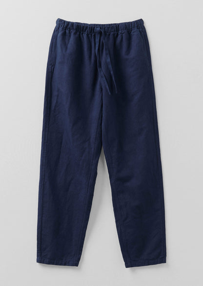 Pantaloni Alfie Garment Dyed Herringbone | Indaco scuro