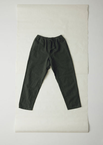 Pantaloni Alfie a spina di pesce tinti in capo | Muschio scuro