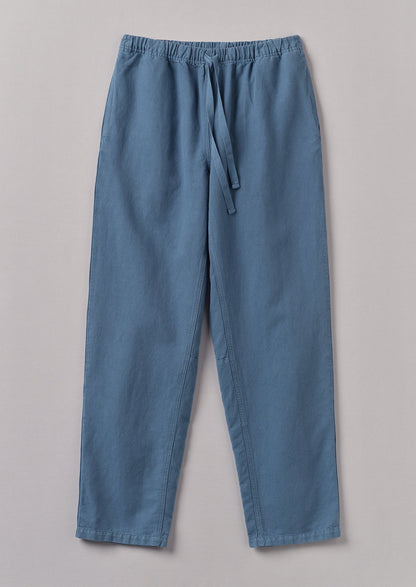 Pantaloni Alfie Garment Dyed Herringbone | Blu ardesia
