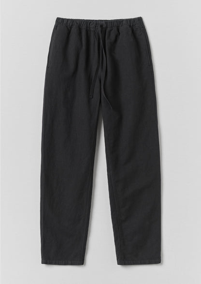 Pantaloni Alfie Garment Dyed a spina di pesce | Nero lavato