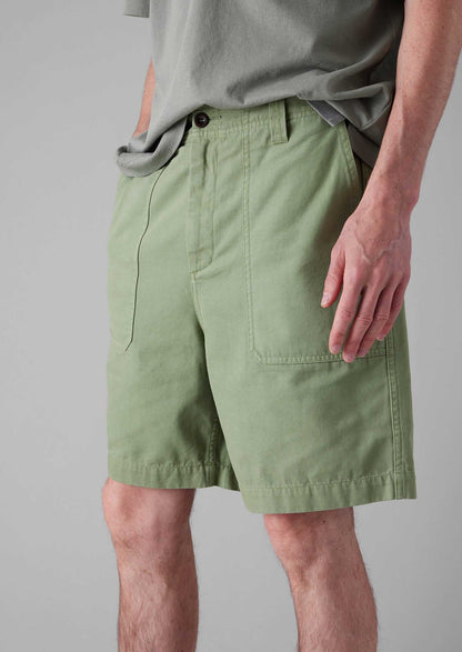 Pantaloncini in tela di cotone | Salvia chiara