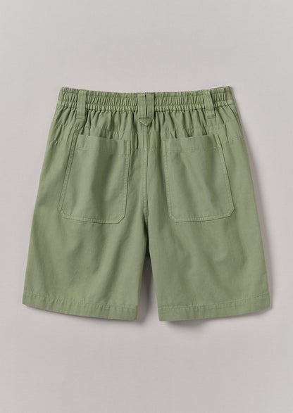 Pantaloncini in tela di cotone | Salvia chiara