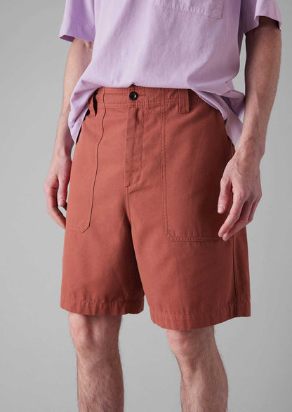 Pantaloncini in tela di cotone | Terracotta