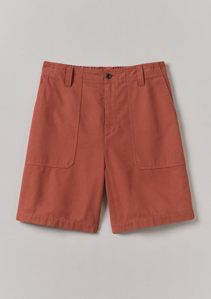 Pantaloncini in tela di cotone | Terracotta