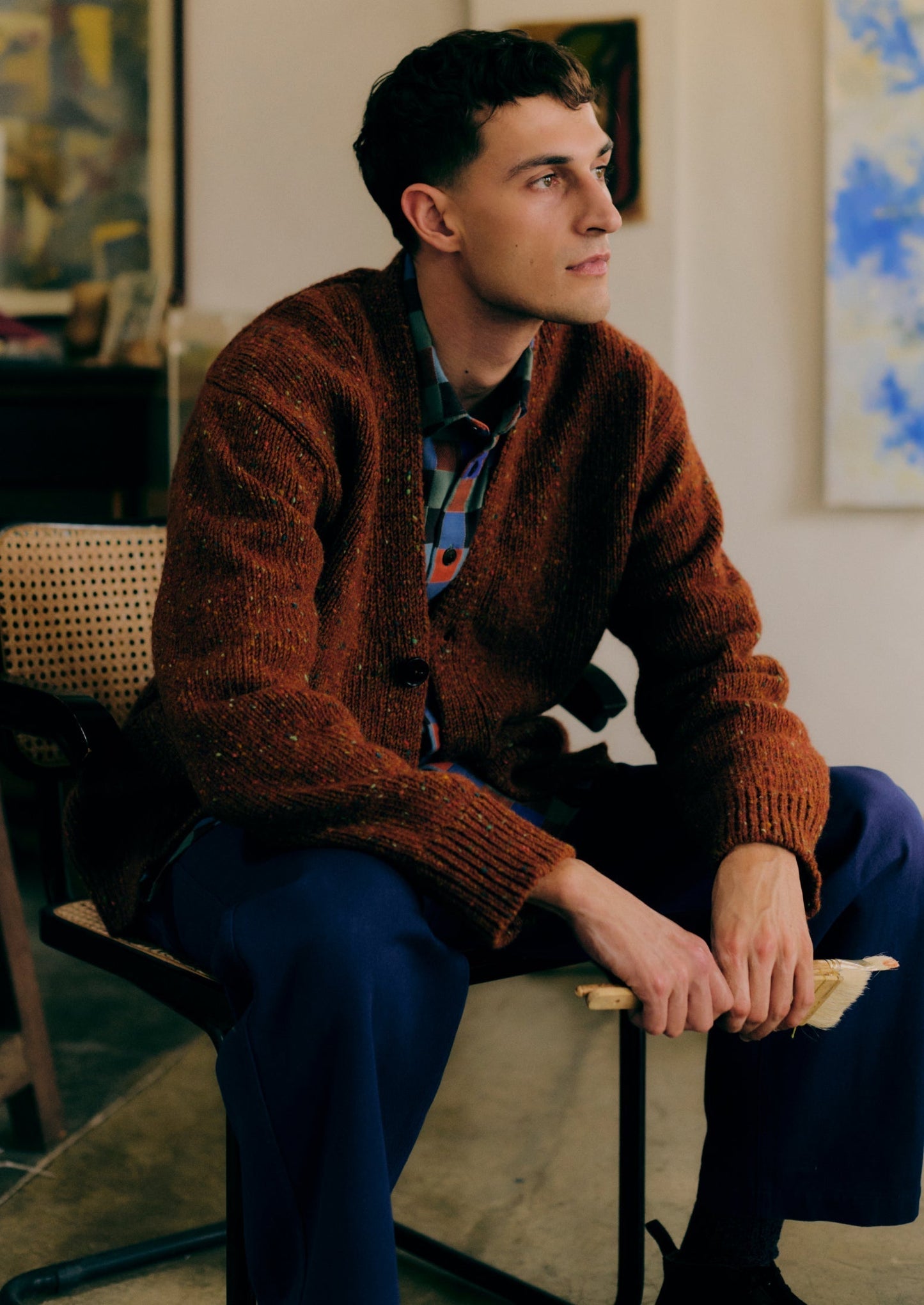 Pantaloni a gamba dritta Rory | Blu mais